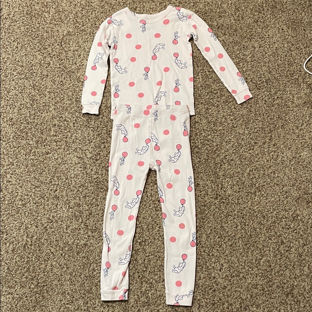 GAP Pink and White Polka Dot Balloon Pajama Set